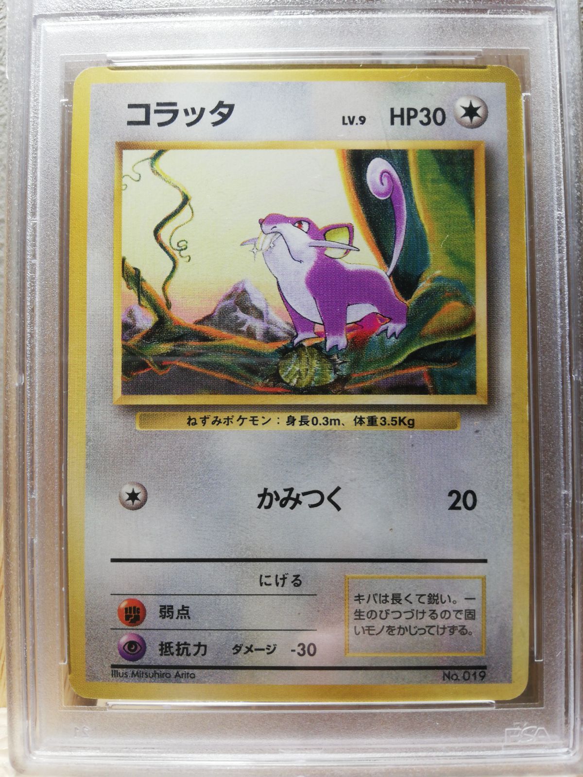 ポケモンカード 旧裏 コラッタ 初版 psa9 - メルカリ