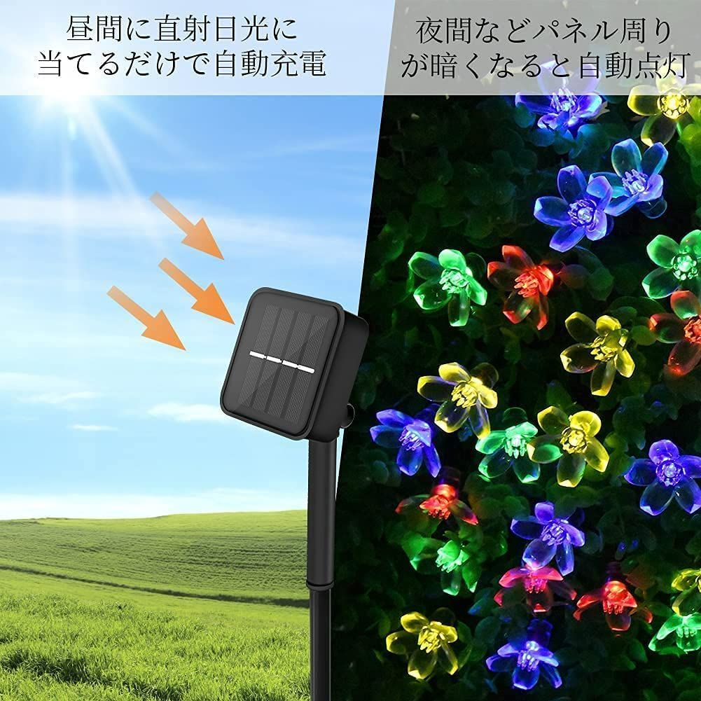 人気商品】Lecone ソーラー LED イルミネーション ソーラーライト 50LED 7M 屋外 庭 ライト ソーラー 桜の花 IP65防水  8モード 夜間自動点灯 クリスマス/ハロウィン/パーティー/バレンタインデー/新年/祝日/結婚式/誕生日/学園祭屋 - メルカリ