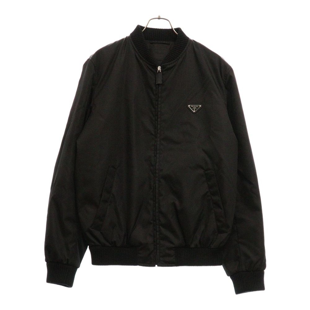PRADA (プラダ) 三角プレート ナイロンボンバージャケット SGA038 ブラック