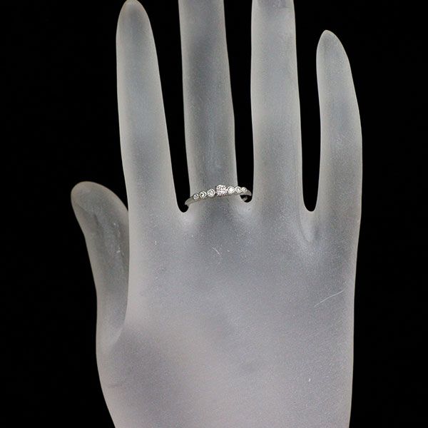 新品 Pt950 天然ピンクダイヤモンド リング 0.095ct LP SI1 D0