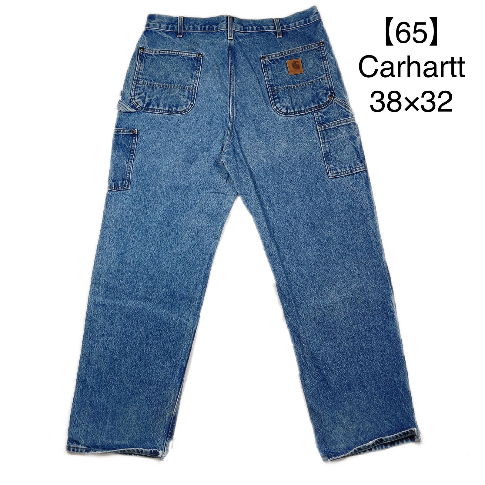 65】38×32 Carhartt double knee denim pants ダブルニー カーハート