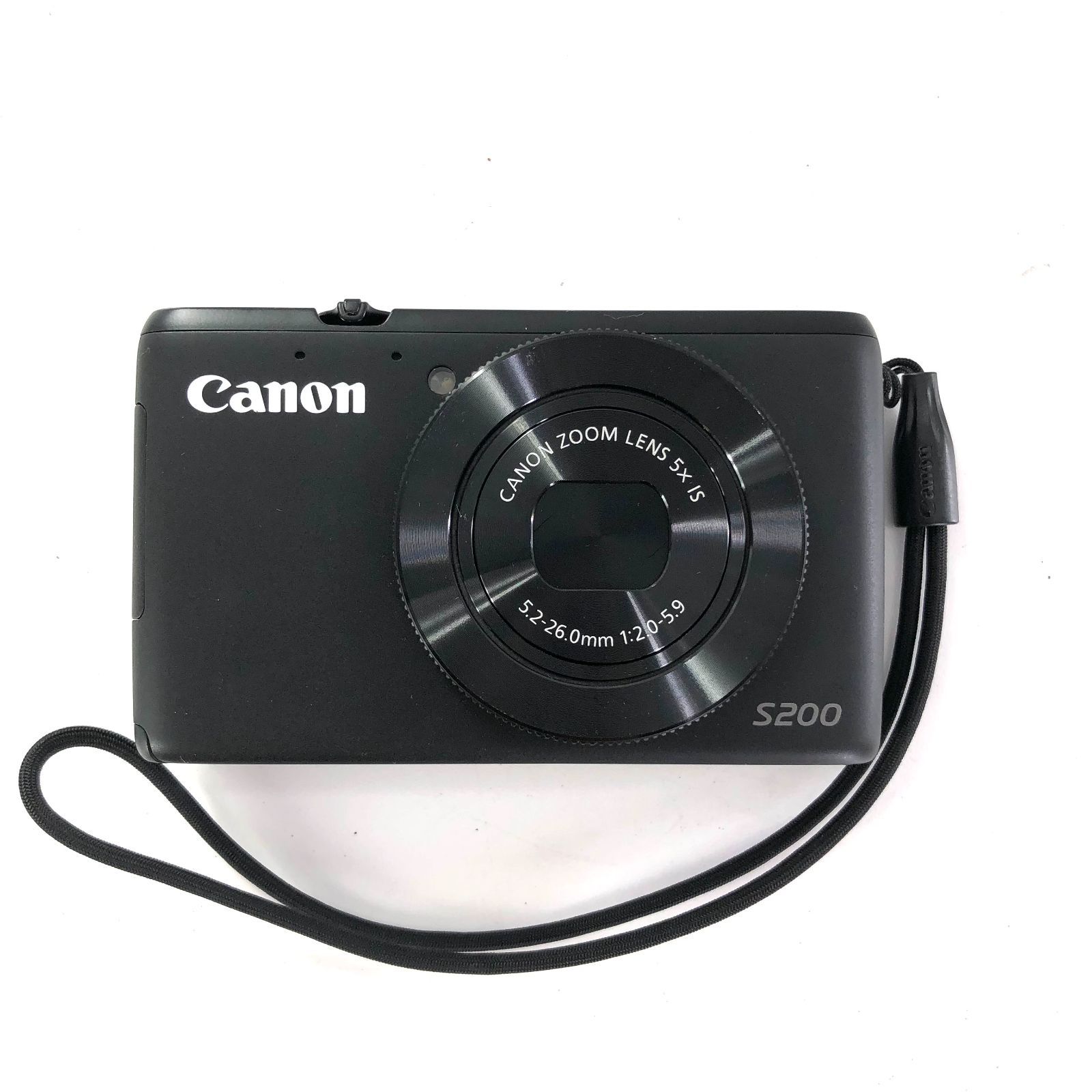 動作確認済】 Canon PowerShot S200 ブラック デジカメ CANON キャノン 