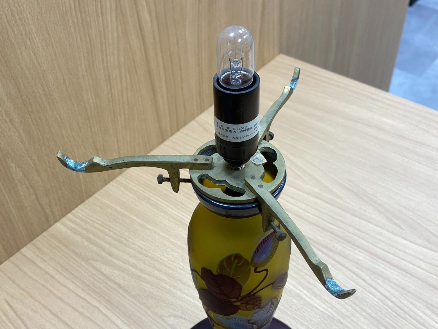 10％クーポン使用可 SP アンティーク製品 ガレ風 TIP ルーマニア 2灯ライト 43ｃｍ NEXPOTALLINN_EU