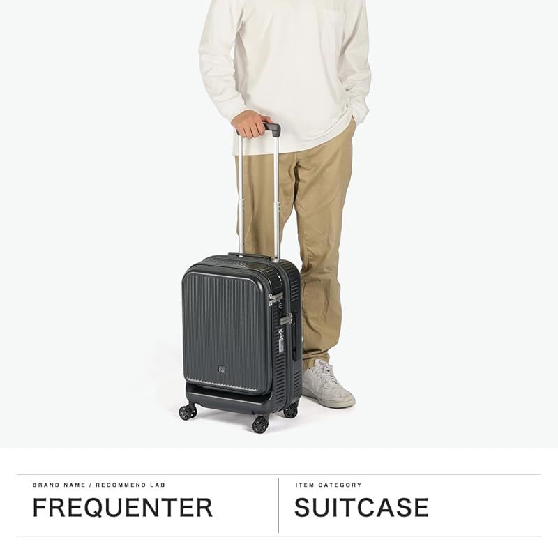 フリクエンター AURA アウラ 4輪 スーツケース キャリーケース ファスナー フロントオープン 33 L 48 cm LCC 機内持込 1-511