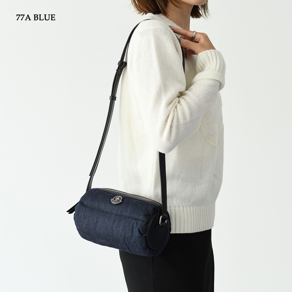 MONCLER デニムショルダーバッグ モンクレール MONCLER デニム リュックモチーフ ショルダー