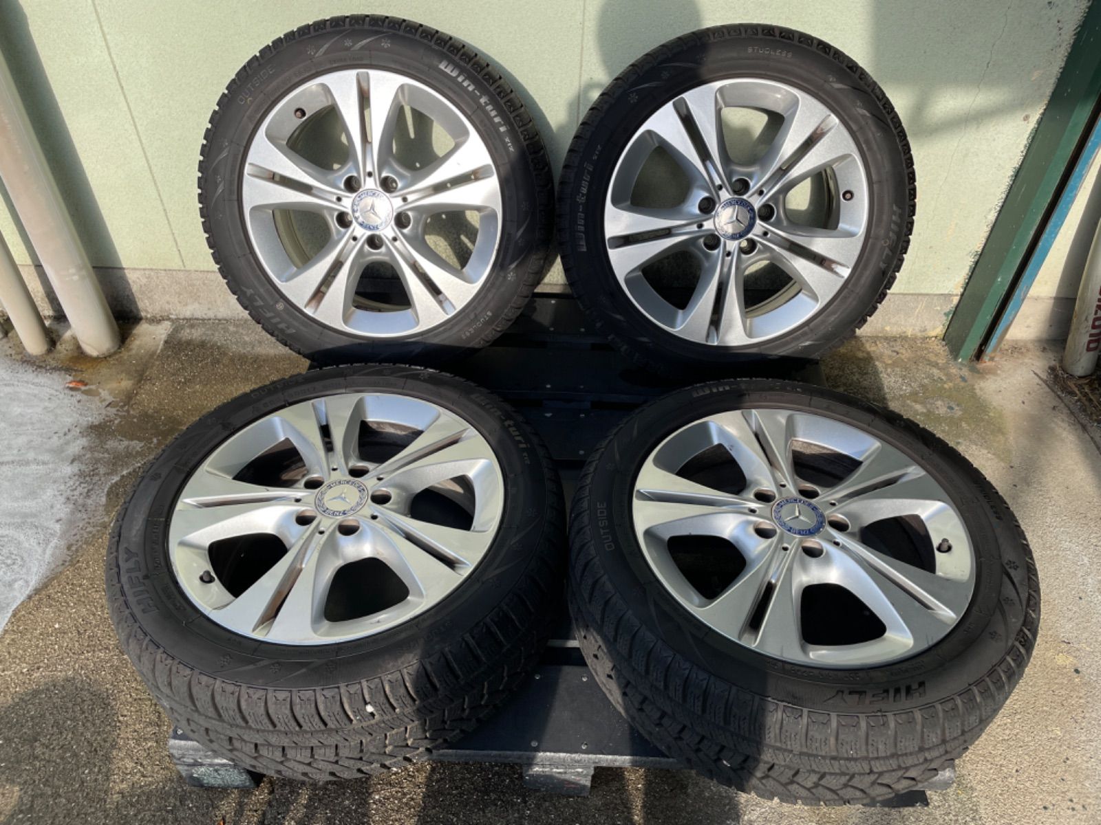 メルセデスベンツ Cクラス 純正 225/50R17 7J+48.5 5穴 PCD112