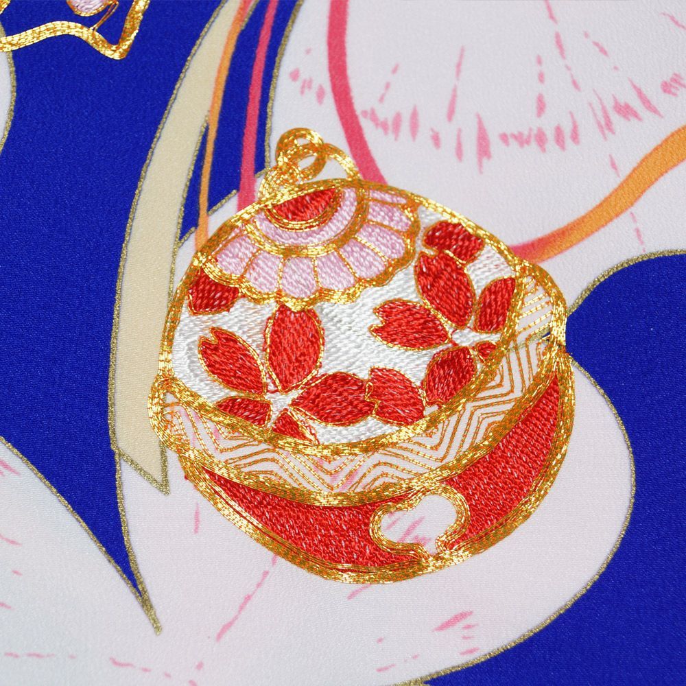 ブルー 着物