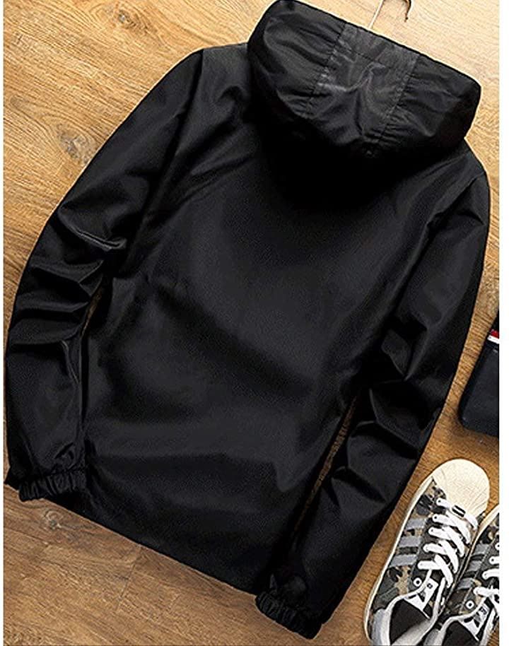 Neiman(ニーマン) メンズ 長袖 ウインドブレーカー 登山 薄手( ブラック,  2XL)