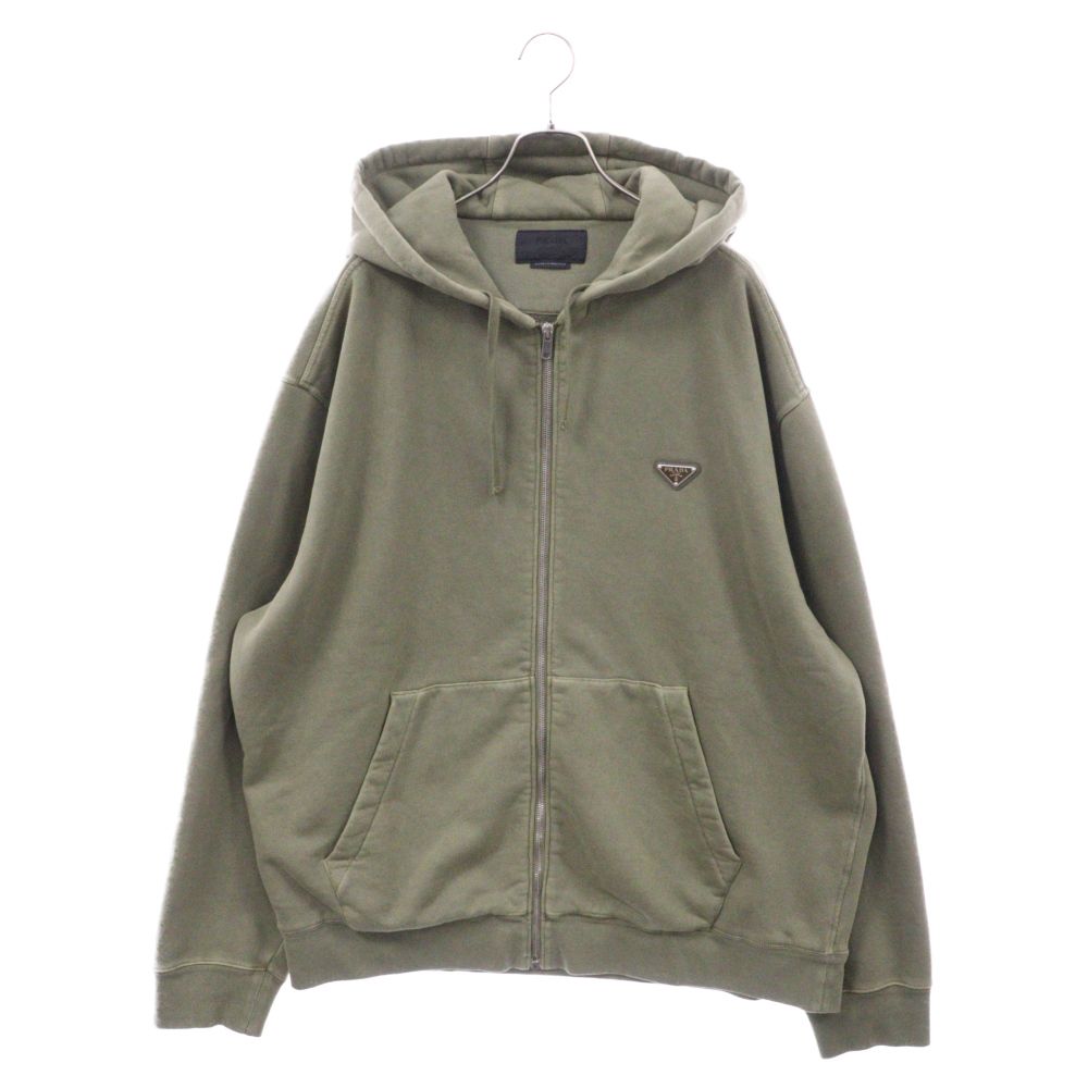 PRADA (プラダ) トライアングルロゴ フーデッドジップアップ PRADA (プラダ) トライアングルロゴ フーデッドジップアップ