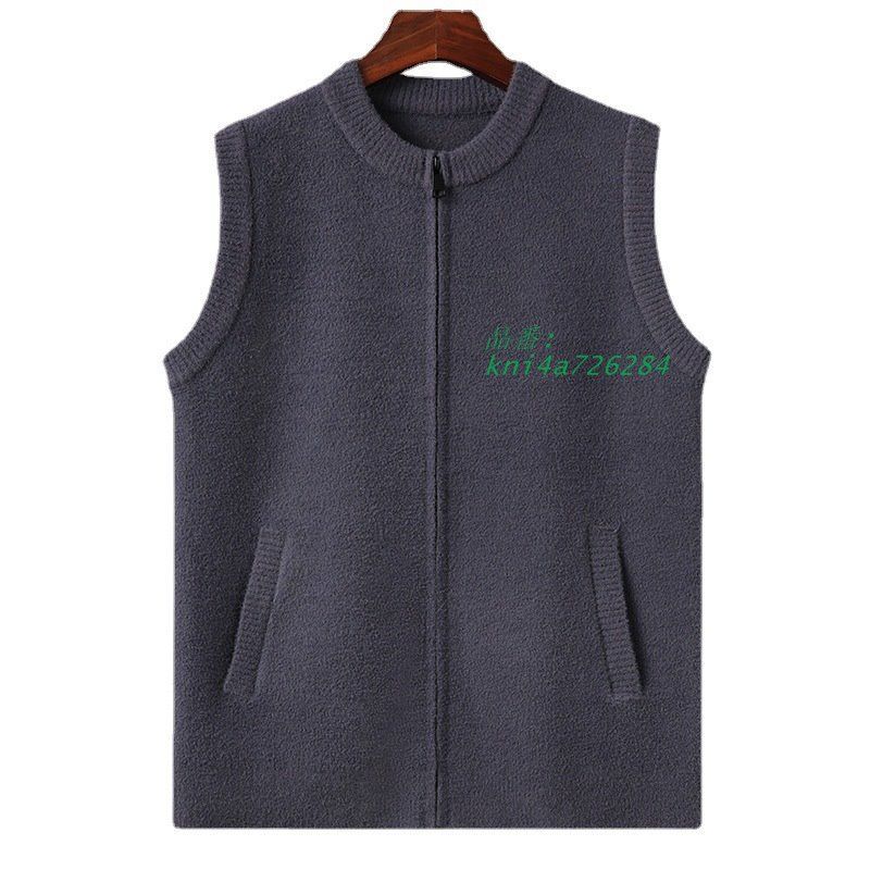 ニットベスト メンズ ベスト 無地 温もり 起毛 60代 黒 紺 モノトーン 前開き 80代 高齢者 トップス ノースリーブ カーディガン インナー 保温 シンプル 定番 kni4a726284