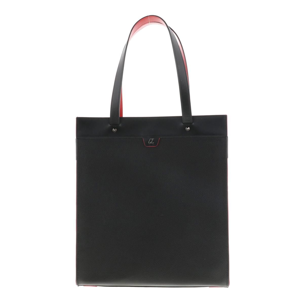 中古】 Christian Louboutin （クリスチャンルブタン） Ruistote 2WAYﾄｰﾄﾊﾞｯｸﾞ バッグ トートバッグ ブラック  レザー Black 1225141