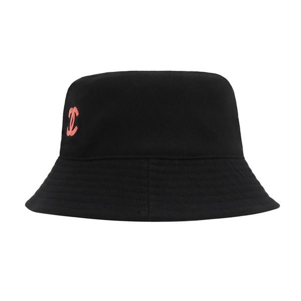 CHANEL 黒 バケットハット M 美品】シャネル CHANEL 23年 リバーシブル コットン バケット