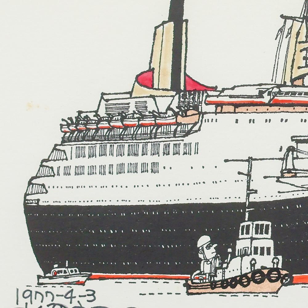 真作】【WISH】柳原良平 シルクスクリーン 1977年作 直筆サイン