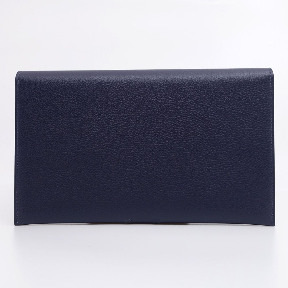 栄 エルメス R.M.S トゥタンマン エヴァー W刻印 製造 ネイビー系 SV金具 パスケース ユニセックス