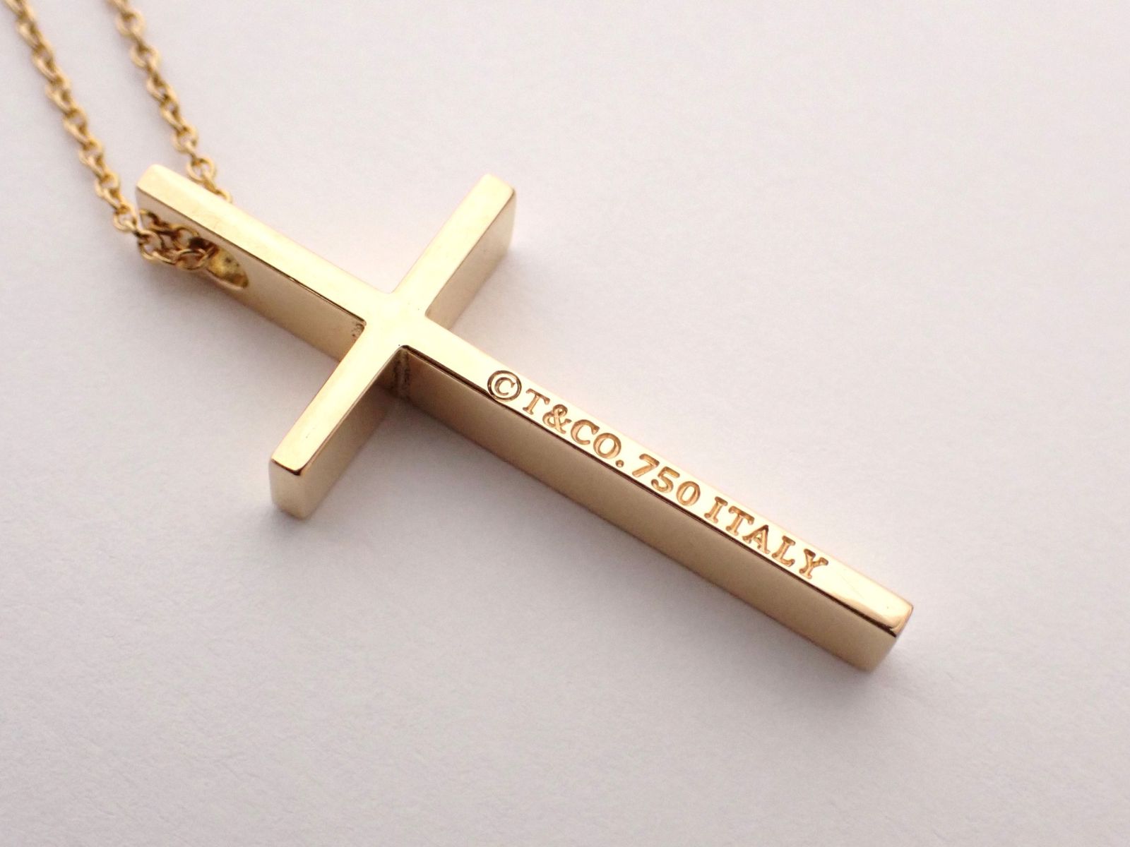 TIFFANY&Co.(ティファニー) K18 イエローゴールド メトロクロス