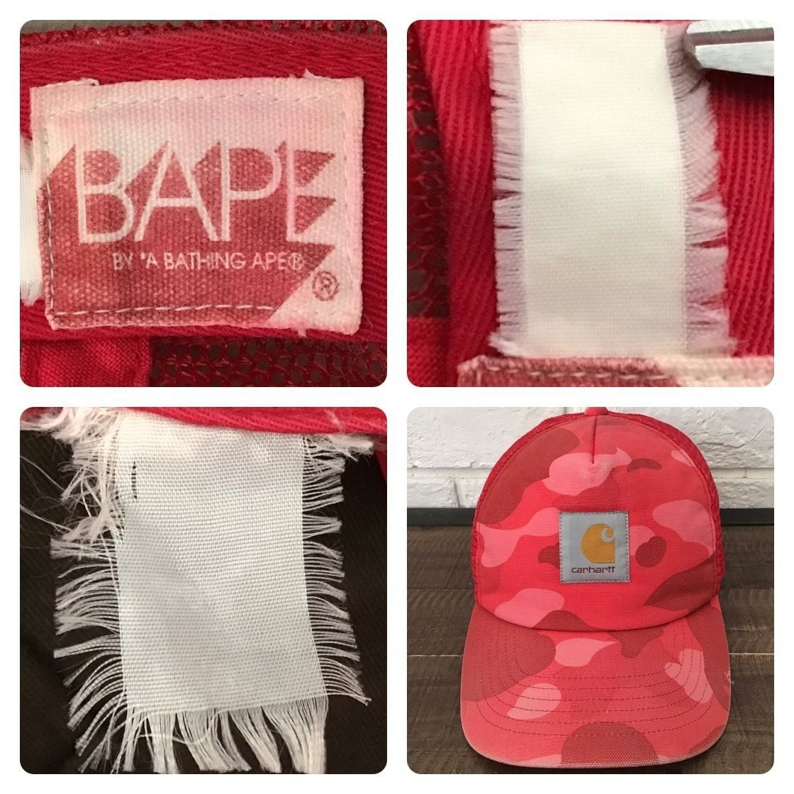 Carhartt BAPE メッシュ キャップ カーハート ベイプ APE ☆激レア☆ Carhartt × BAPE メッシュ キャップ カーハート a bathing