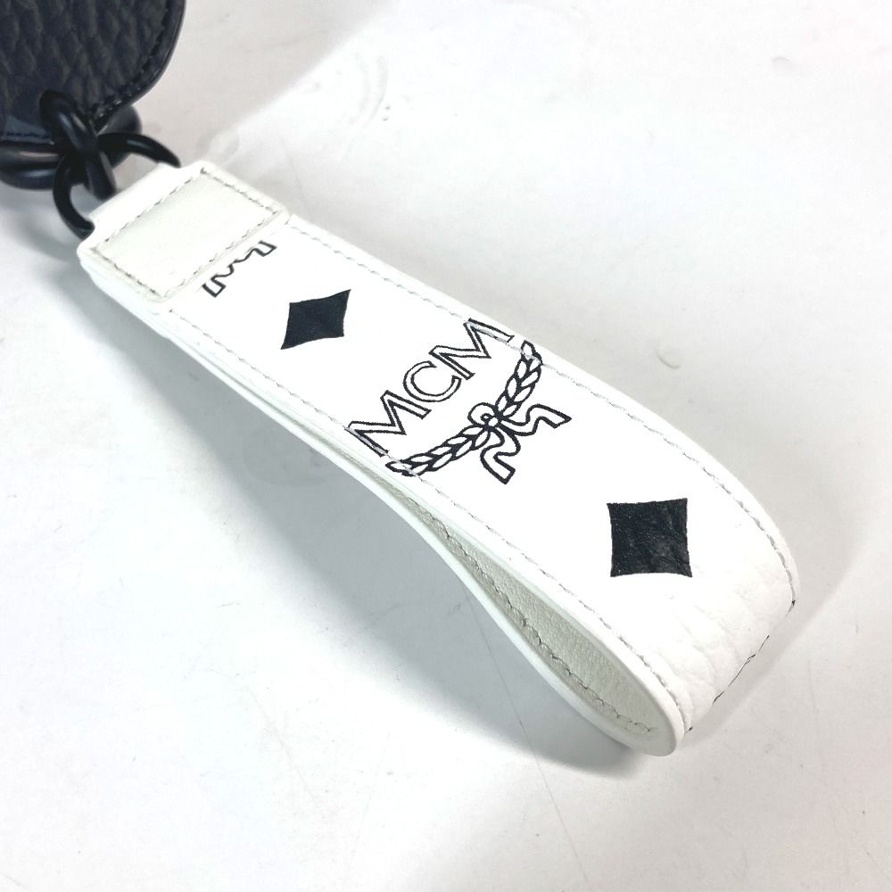 MCM エムシーエム キーホルダー ライオン ロゴ ヴィセトス レザー