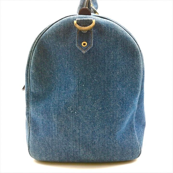 良品 CHANEL シャネル ココマーク デニム 2WAY ボストン ショルダー  