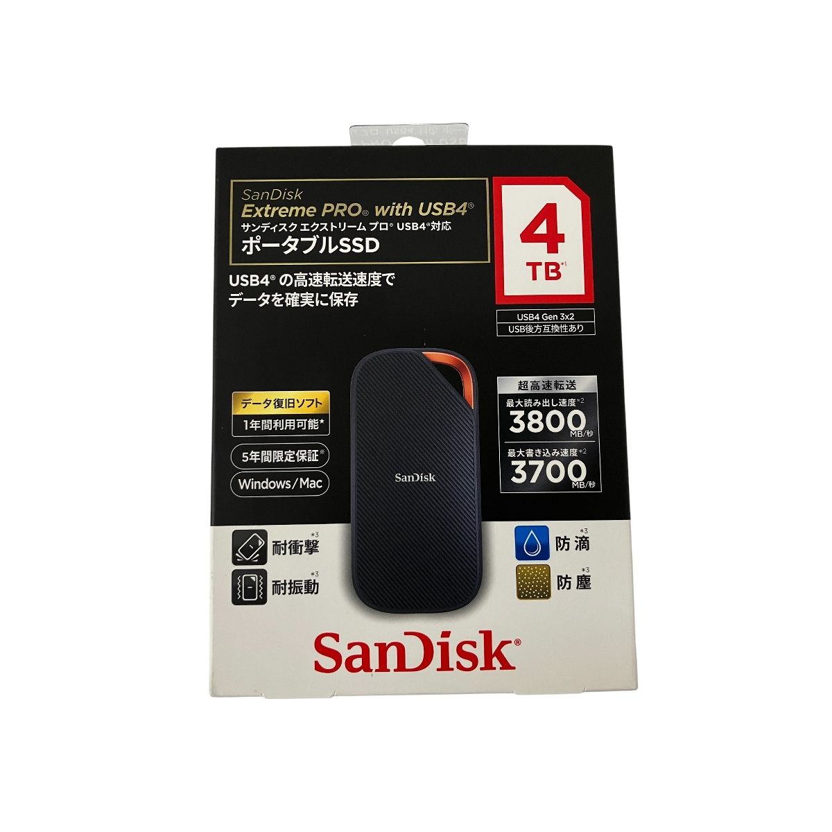 4TB Extreme SSD SanDisk USB4 PRO | Portable with SDSSDE81-4T00-J25