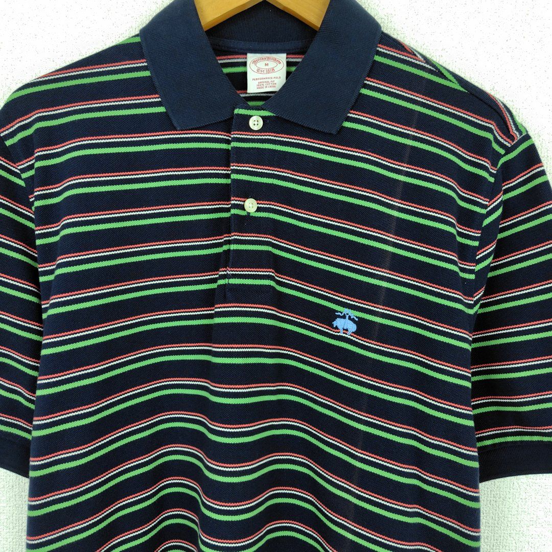 Brooks Brothers ブルックスブラザーズ ボーダー ポロシャツ 総