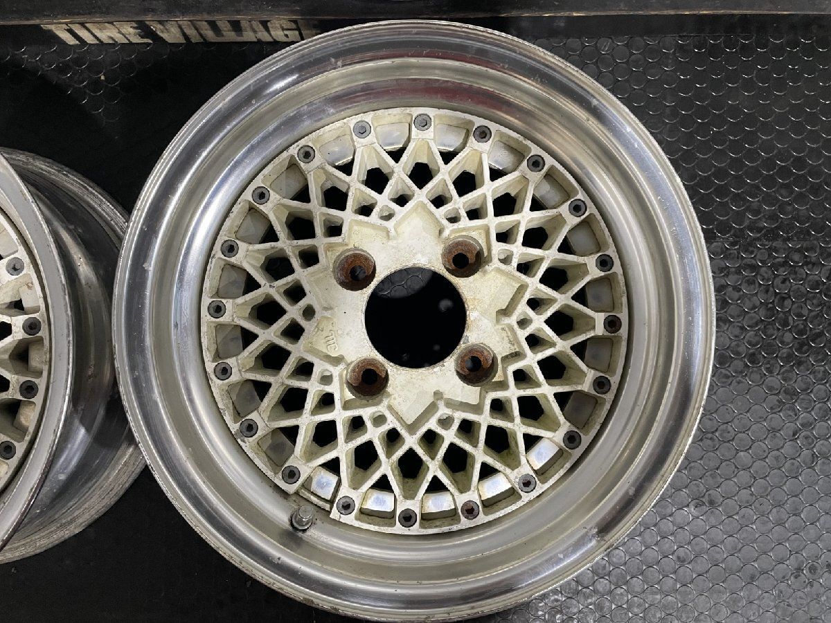 メーカー不明メッシュホイール15インチ8.0J+20 メーカー不明メッシュ 