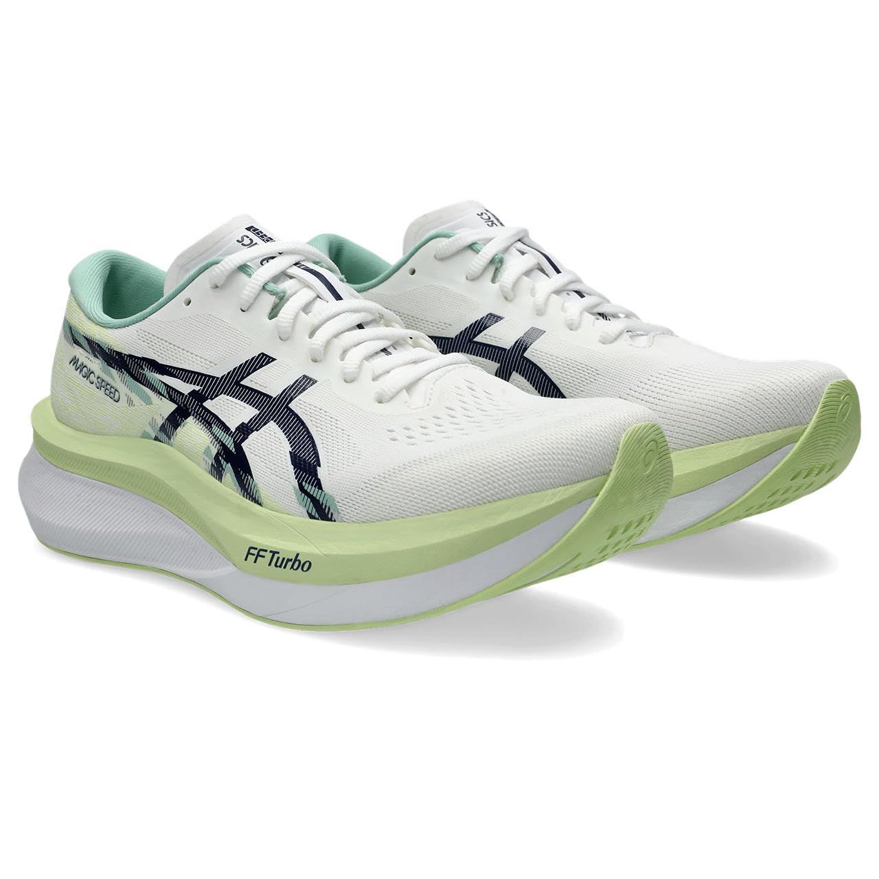 [アシックス] ランニングシューズ MAGIC SPEED 4 1011B875 メンズ 100(ホワイト/ブルー エクスパンス) 27.5 cm 2E [100(ホワイト/ブルー エクスパンス)] [27.5 cm 2E]