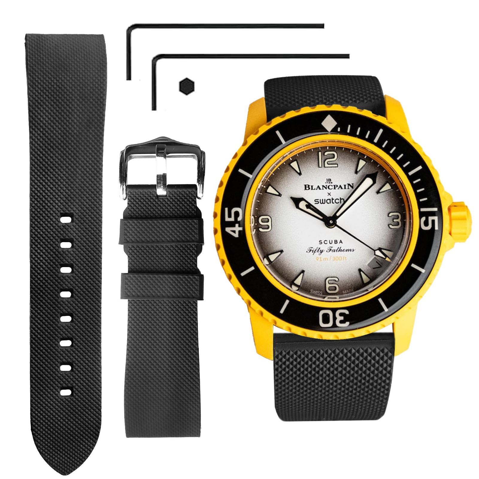 ☆美品☆ホワイト シリコンストラップ 腕時計 楽天市場】シリコン ベルト 22mm 白の通販