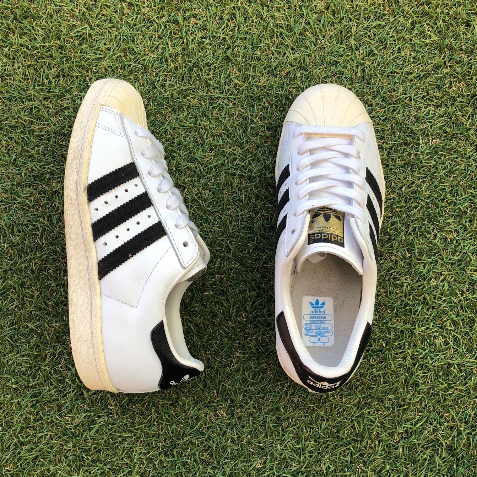 超可爱の 美品23 adidas SS80S アディダス スーパースター80s E560