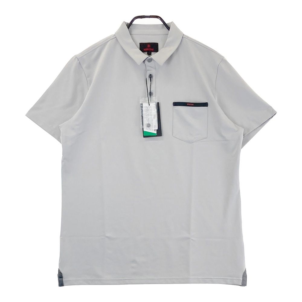 BRIEFING ハイネック半袖シャツ グレー 超美品】ブリーフィング 半袖