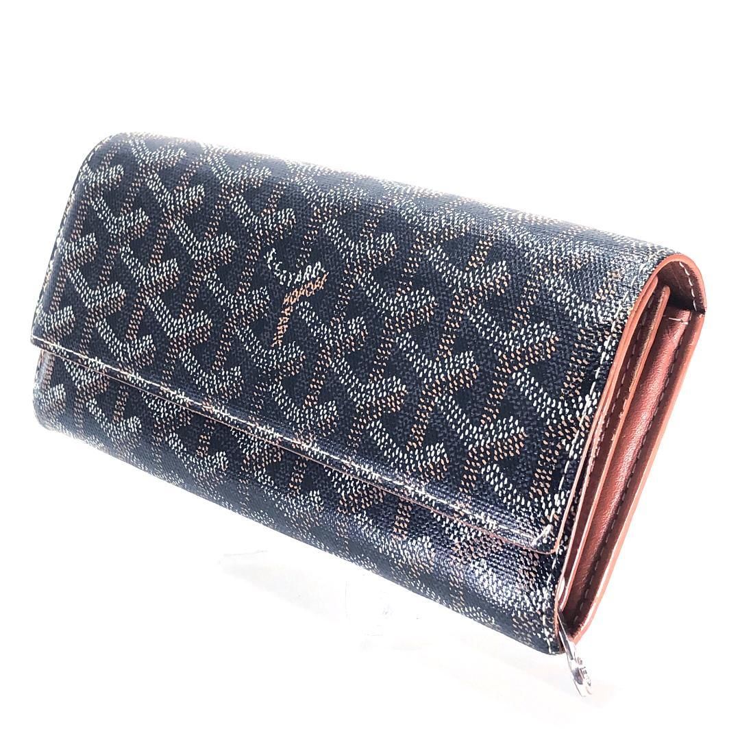 GOYARD ゴヤール ヴァレンヌ 二つ折り長財布 APM VARENNE PVCレザー ブラック ブラウン