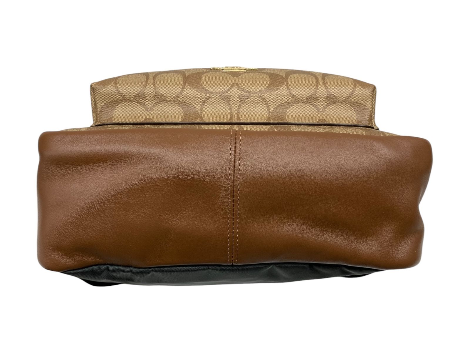 ✨美品✨コーチ リュックサック PVC シグネチャー ブラウン F32200 COACH (コーチ) シグネチャー PVC レザー バックパック リュック