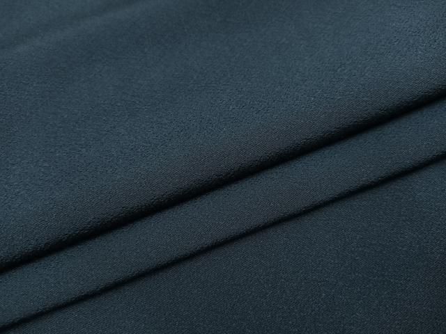 平和屋着物●上質な色無地 藍鉄色 正絹 AABC2552ph