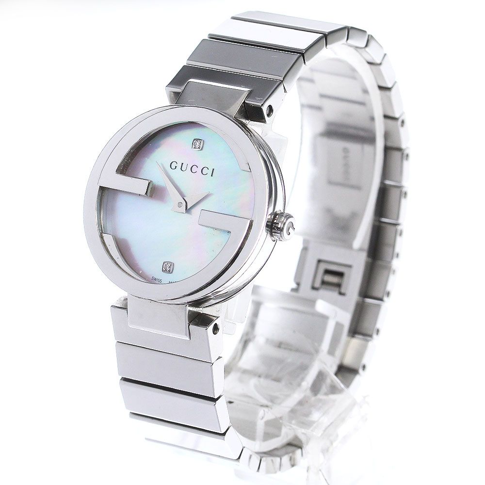 グッチ GUCCI YA133505 インターロッキング 133.5 クォーツ レディース箱・保証書付き_764575 - メルカリ