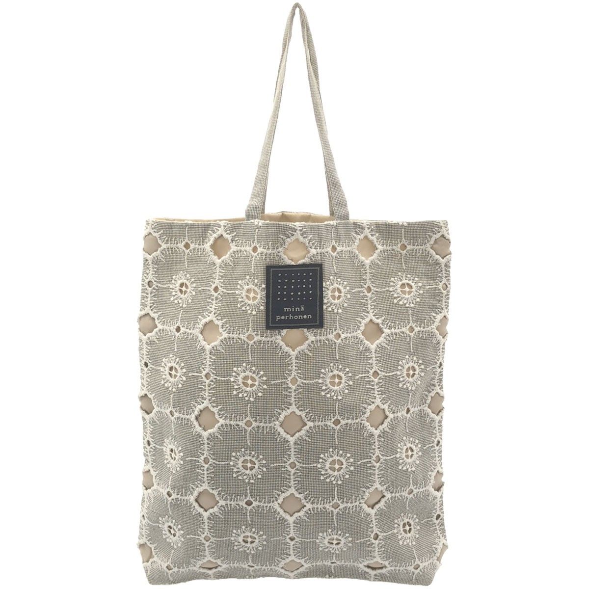 ハンドメイド　マルシェトートバッグ　ミナペルホネン　アネモネ 380d40e53672ce6d360d3f64856977
