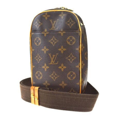 【中古】 中美品 ルイヴィトン LOUIS VUITTON ポシェット ガンジュ ボディーバッグ モノグラム レザー M51870 74MF153