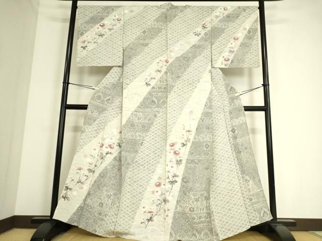 平和屋着物▽訪問着　単衣　友禅　枝花文　正絹　逸品　DAAS0496az 平和屋着物▽訪問着 単衣 友禅 枝花文 正絹 逸品 DAAS0496az - メルカリ