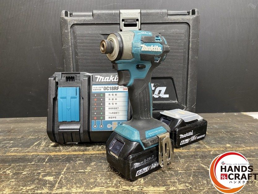 【未使用品】(マキタ) 18v充電式インパクトドライバ ブルー(6.0Ahバッテリx2/充電器/ケース) TD173DRGX 未使用品】makita(マキタ) 18v充電式インパクトドライバ ブルー(6.0Ah