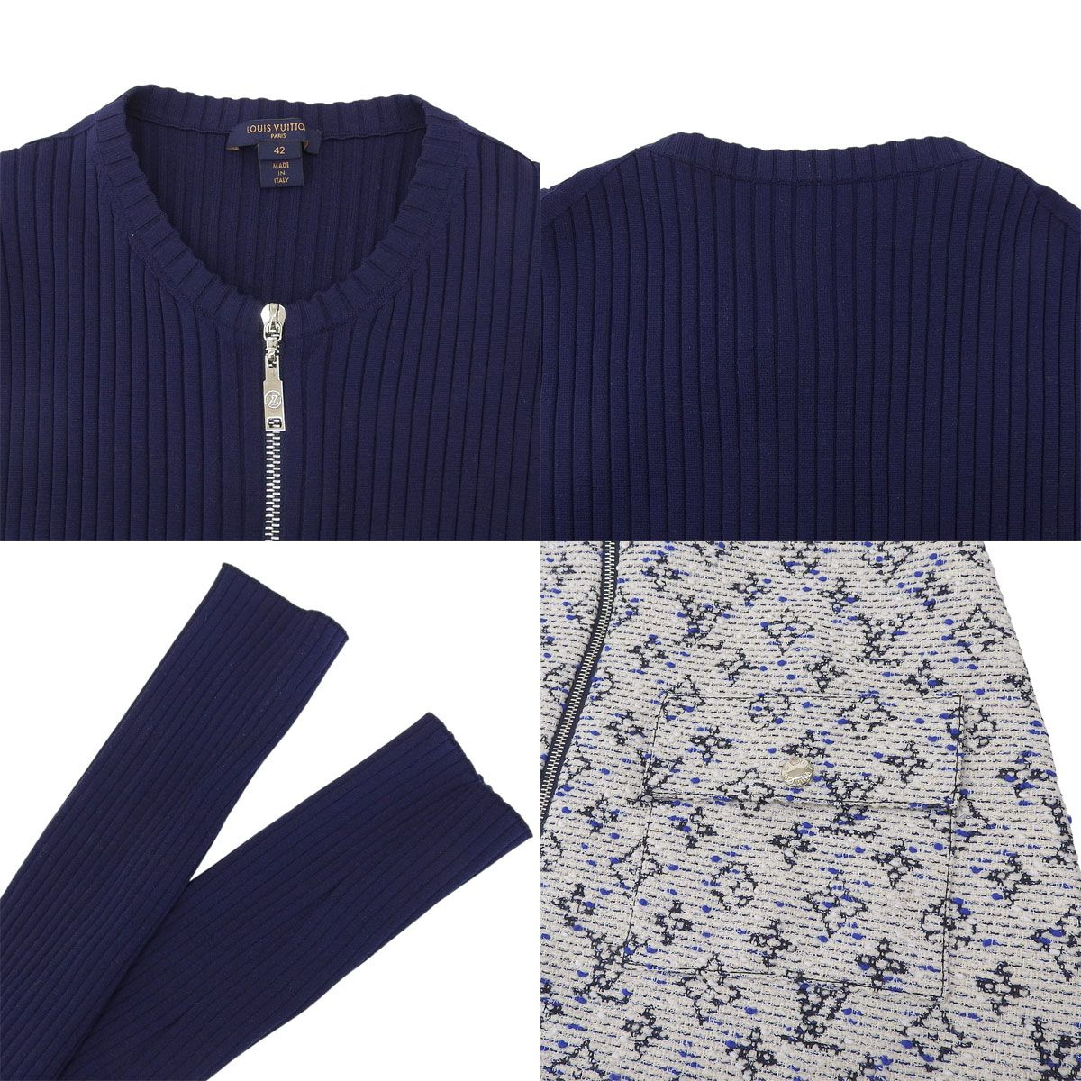 LOUIS VUITTON(ルイ・ヴィトン) モノグラム リブニットワンピース