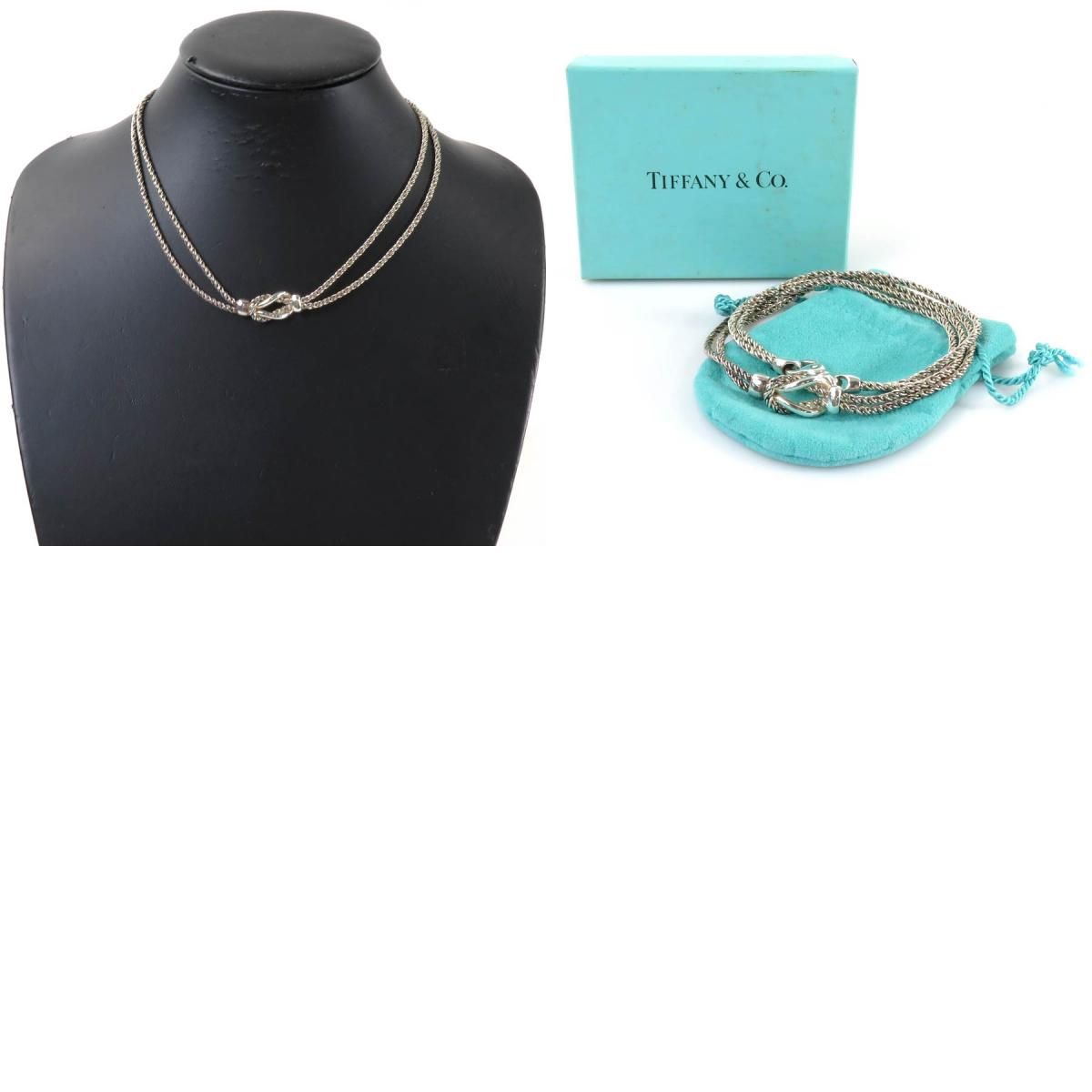 ティファニー TIFFANY&Co. ネックレス ダブルロープセンターノット