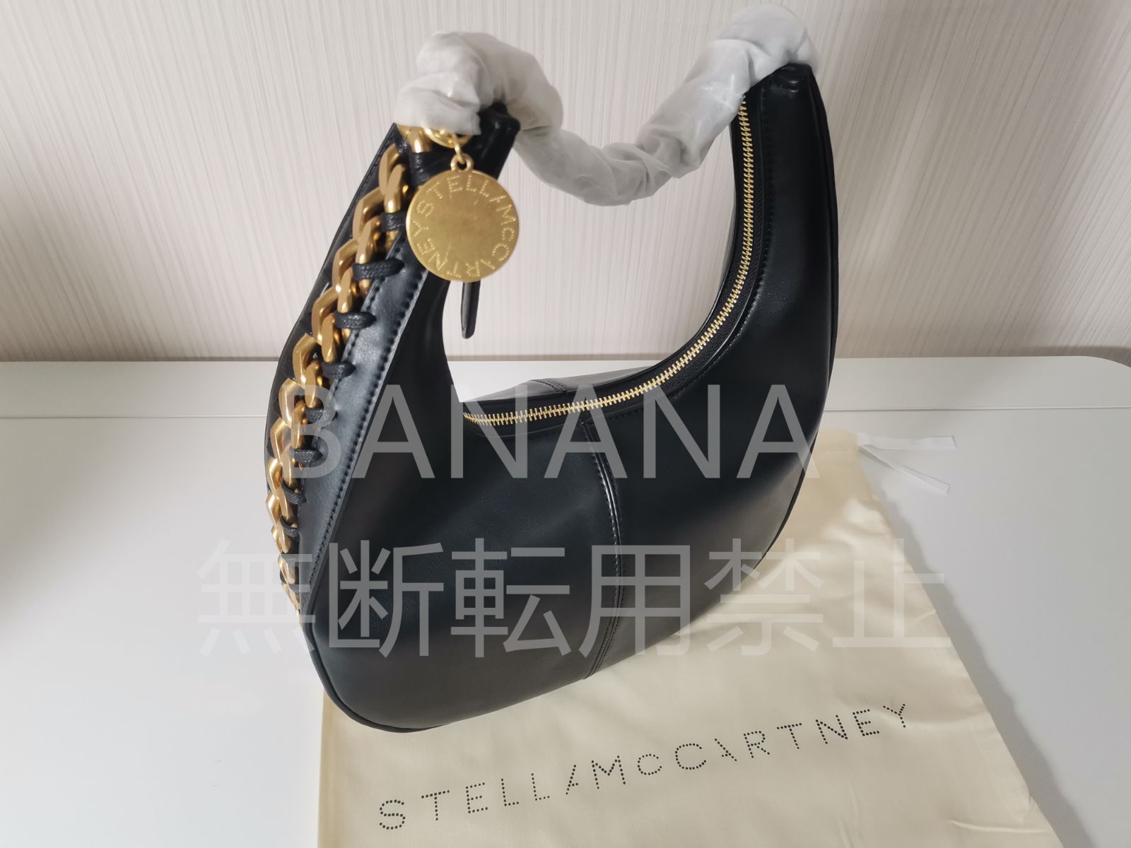 Stella McCartney  ステラマッカートニー ファラベラ トートバッグ  ハンドバッグ ツートンチェーン  ブラック