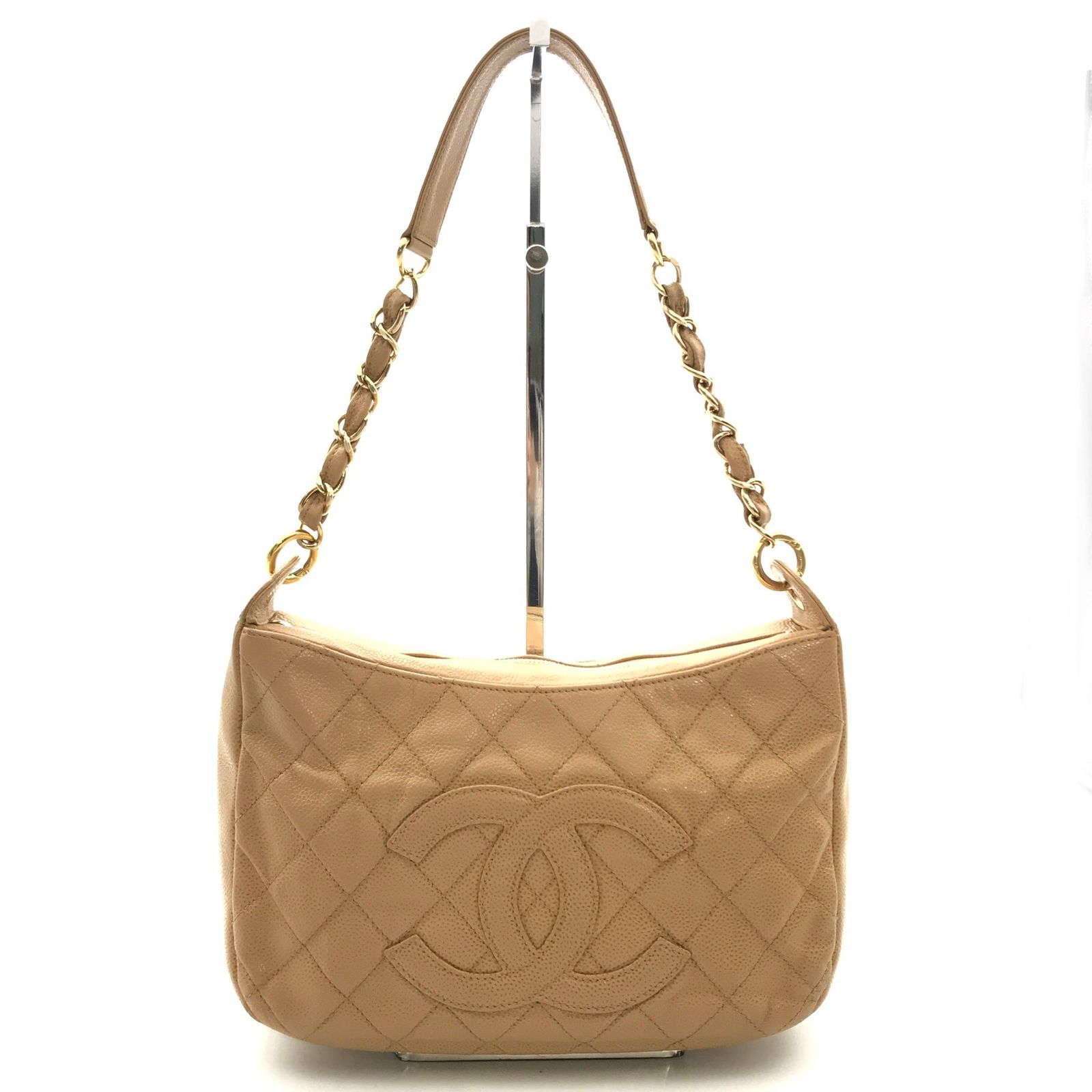 CHANEL シャネル マトラッセ キャビアスキン チェーン ショルダー 