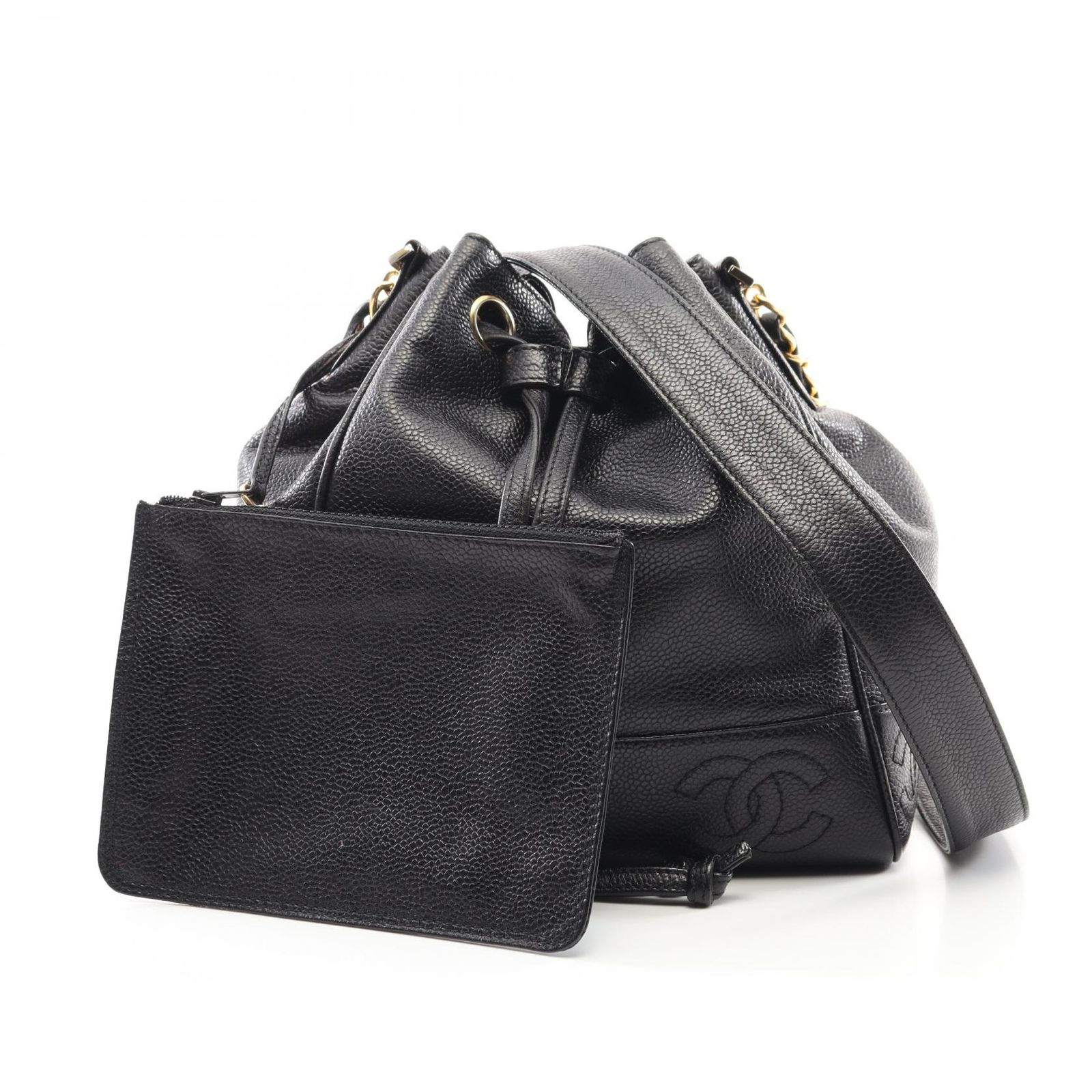 シャネル CHANEL ショルダーバッグ ココマーク ブラック レザー ココ 