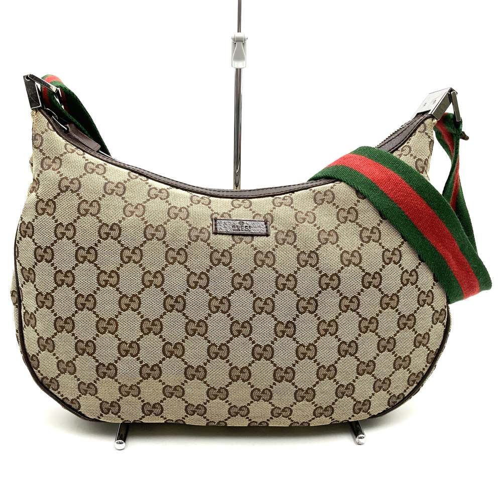 GUCCI グッチ 122790 ショルダーバッグ 斜め掛け ブラウン ベージュ GG