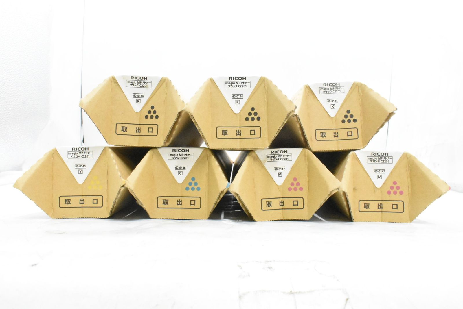 ♥ RICOH 純正 トナー C2201 4色7本 シアン マゼンタ イエロー ブラック リコー IT7NKJ6XD13L-D-N00-byebye