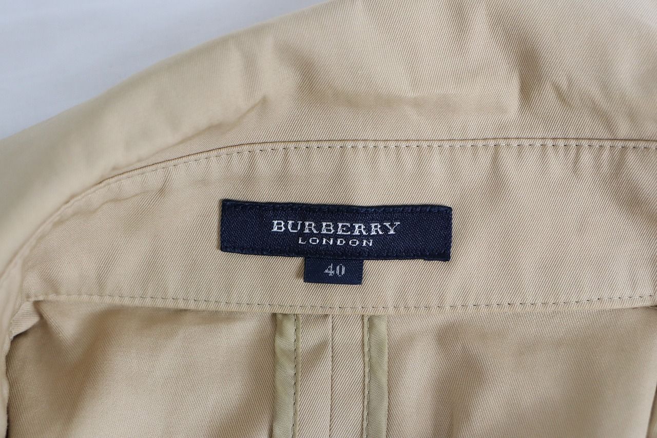 ○BURBERRY バーバリー ノースリーブ トレンチコート ワンピース