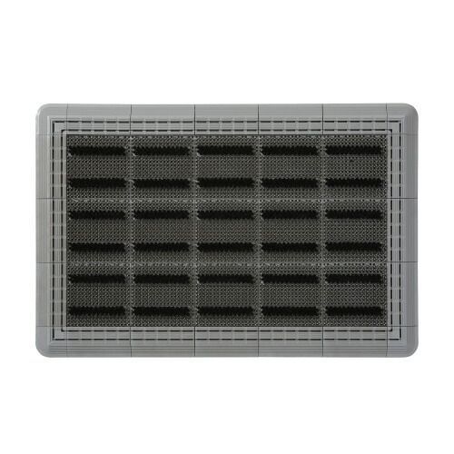 エバック ブラシハードマット 裏地なし Ｗ９００×Ｄ６００ｍｍ グレー F-117-6-GR 山崎産業