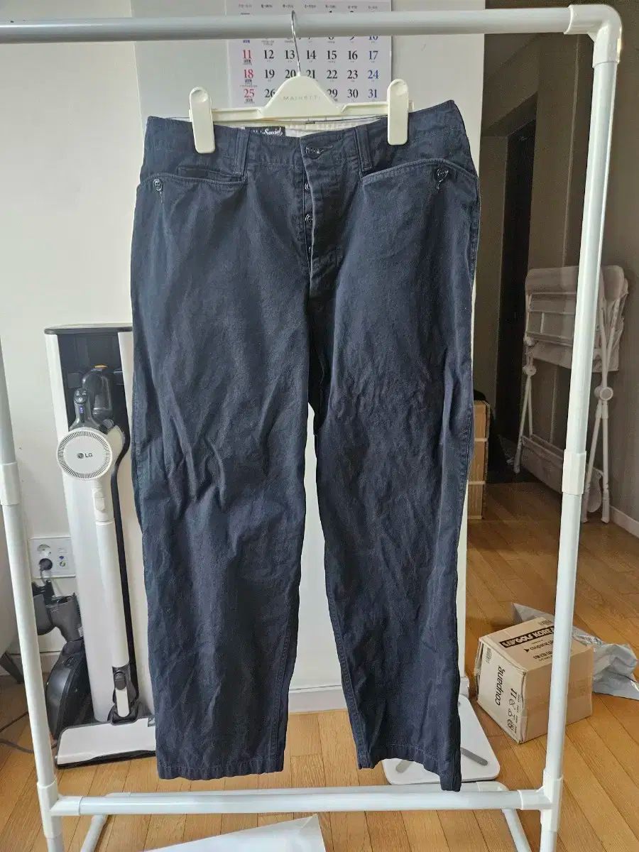 WHEELERS フリーホイーラーズ 剣 トラウザー スラックス ヤンダイド ネイビー 32
