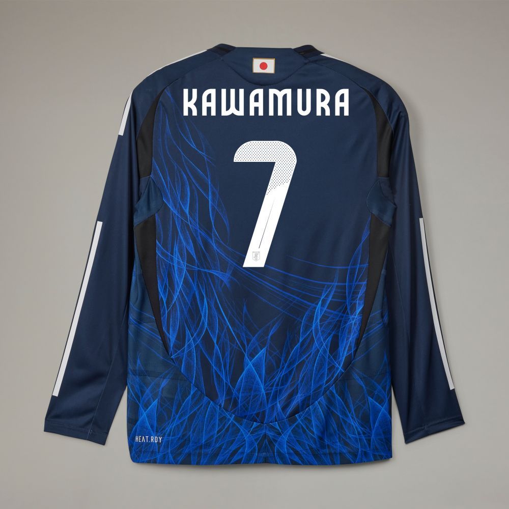 サッカー日本代表 2024 ホーム オーセンティック 長袖ユニフォーム7番 L