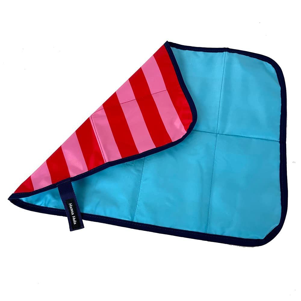 おむつ替えシート ハンナフラ ボーダーレッド