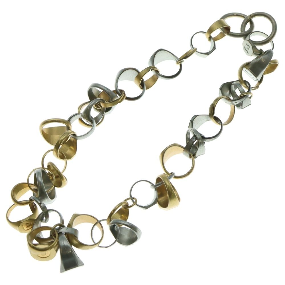 Sacai サカイ 20 AW Ring Chain Necklace リングチェーンネックレス シルバー ゴールド 20-0143 S